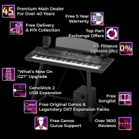 Yamaha Genos2 Digital Workstation, GNS-MS01 Speakers & L7B Stand